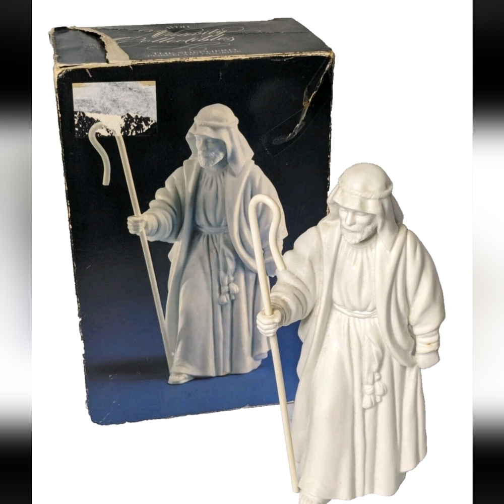 Vintage 1983 Avon Nativity Collectibles - The Shepherd  Porcelain Figurine